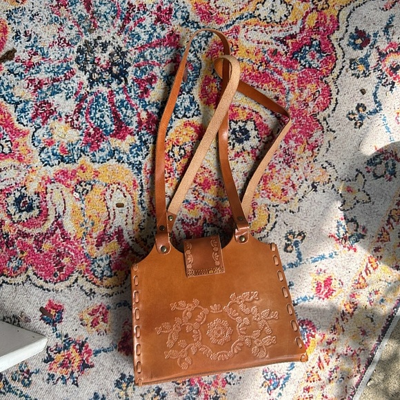 NWOT Hand Tooled Leather Bag - Picture 5 of 11